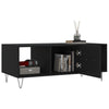 Schwarzer Couchtisch Teleajenului 102x50x40cm (Holz)