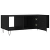 Schwarzer Couchtisch Teleajenului 102x50x40cm (Holz)