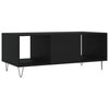 Schwarzer Couchtisch Teleajenului 102x50x40cm (Holz)