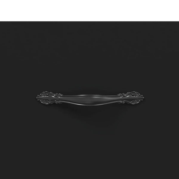 Schwarzer Couchtisch Teleajenului 102x50x40cm (Holz)