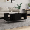 Schwarzer Couchtisch Teleajenului 102x50x40cm (Holz)