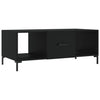 Schwarzer Couchtisch Ielinca 102x50x40cm (Holz)