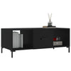 Schwarzer Couchtisch Ielinca 102x50x40cm (Holz)
