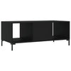 Schwarzer Couchtisch Ielinca 102x50x40cm (Holz)
