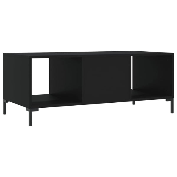 Schwarzer Couchtisch Ielinca 102x50x40cm (Holz)