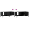 Schwarzer Couchtisch Ielinca 102x50x40cm (Holz)