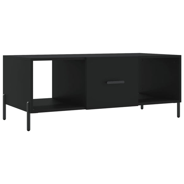 Schwarzer Couchtisch Ursula 102x50x40cm (Holz)
