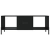 Schwarzer Couchtisch Ursula 102x50x40cm (Holz)