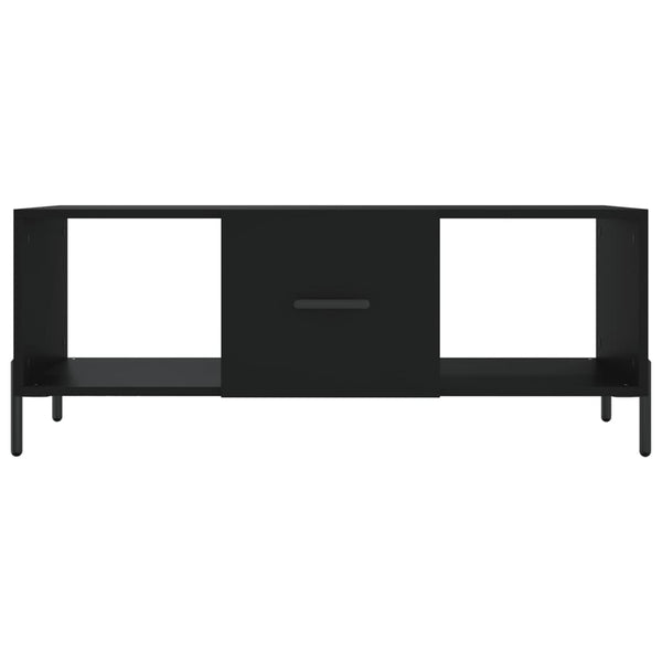 Schwarzer Couchtisch Ursula 102x50x40cm (Holz)
