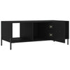 Schwarzer Couchtisch Ursula 102x50x40cm (Holz)