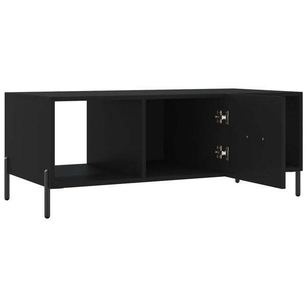 Schwarzer Couchtisch Ursula 102x50x40cm (Holz)