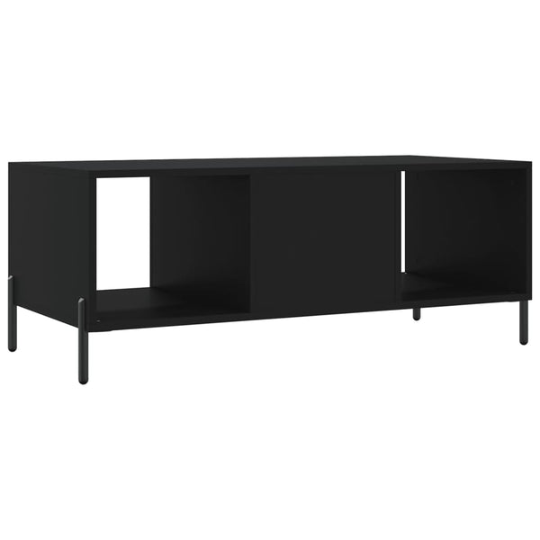 Schwarzer Couchtisch Ursula 102x50x40cm (Holz)