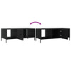Schwarzer Couchtisch Ursula 102x50x40cm (Holz)
