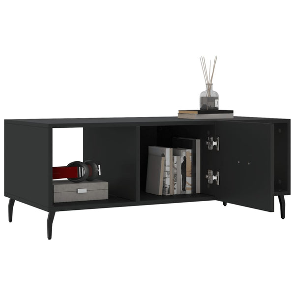Schwarzer Couchtisch Dickie 102x50x40cm (Holz)