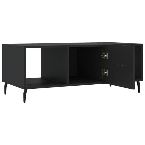 Schwarzer Couchtisch Dickie 102x50x40cm (Holz)