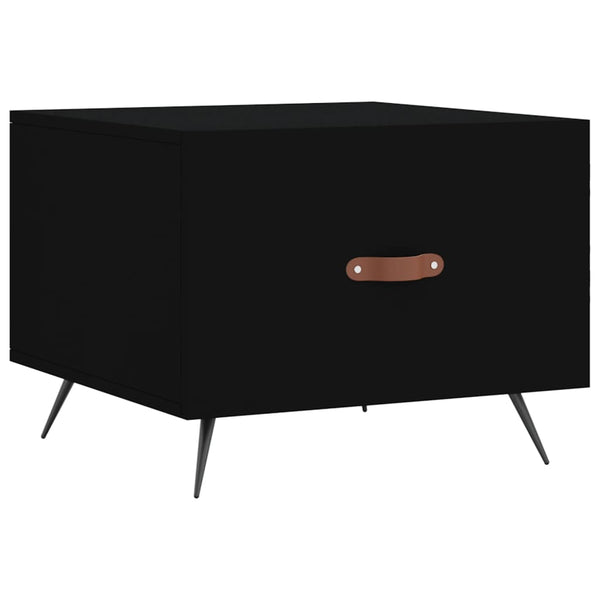 Schwarze Couchtische Benoni 50x50x40cm (2 Stück Holz)