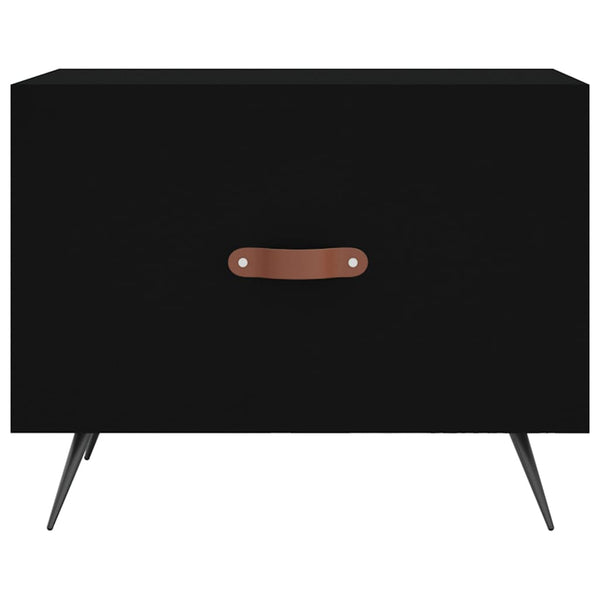 Schwarze Couchtische Benoni 50x50x40cm (2 Stück Holz)