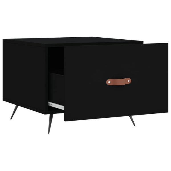 Schwarze Couchtische Benoni 50x50x40cm (2 Stück Holz)
