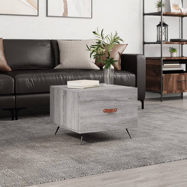 Grauer Couchtisch Benoni 50x50x40cm (Holz)
