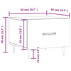 Graue Couchtische Gatie 50x50x40cm (2 Stück Sonoma-Holz)