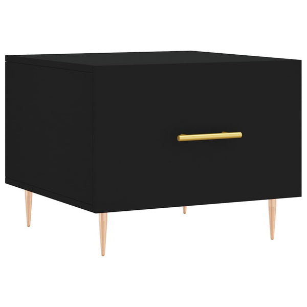 Schwarzer Couchtisch Ionus 50x50x40cm (Holz)