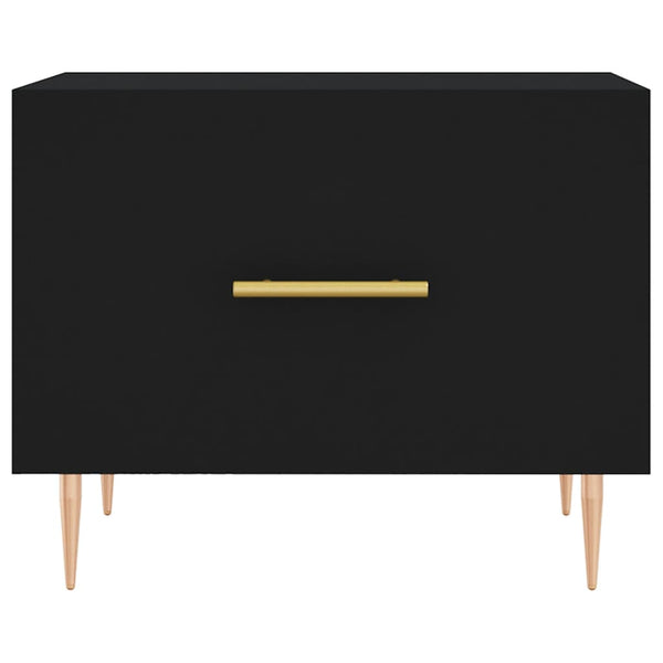 Schwarzer Couchtisch Ionus 50x50x40cm (Holz)