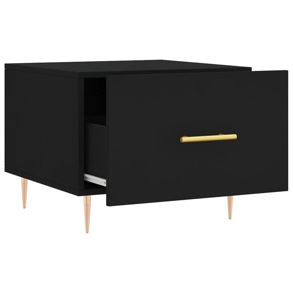 Schwarzer Couchtisch Ionus 50x50x40cm (Holz)