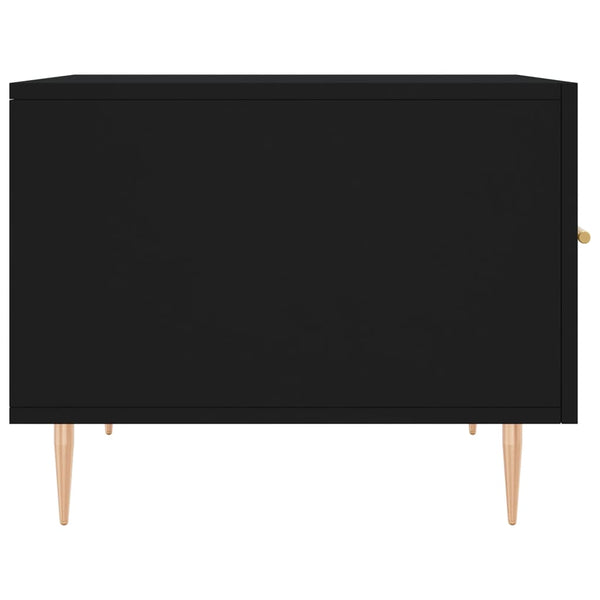 Schwarzer Couchtisch Ionus 50x50x40cm (Holz)