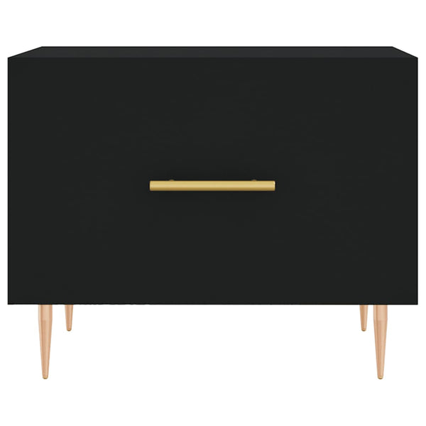 Schwarze Couchtische Ionus 50x50x40cm (2er-Set Holz)