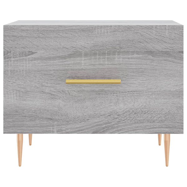 Grauer Couchtisch Ionus 50x50x40cm (Holz)