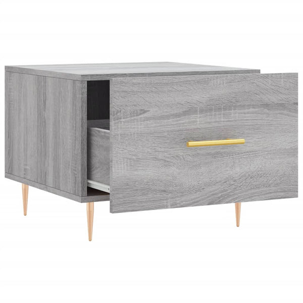 Grauer Couchtisch Ionus 50x50x40cm (Holz)