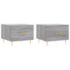 Graue Couchtische Ionus 50x50x40cm (2 Stk. Sonoma-Holz)