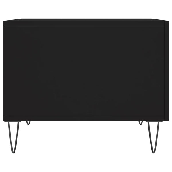 Schwarze Couchtische Lentia 50x50x40cm (2 Stück, Holz)