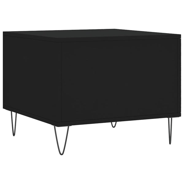 Schwarze Couchtische Lentia 50x50x40cm (2 Stück, Holz)