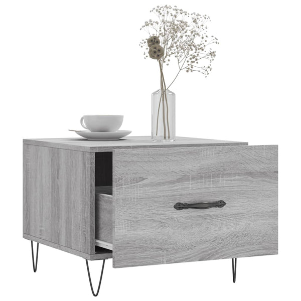 Grauer Couchtisch Lentia 50x50x40cm (Holz)