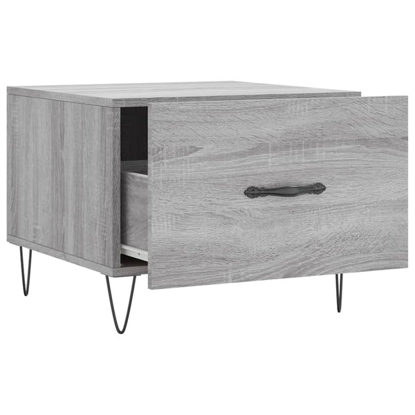 Grauer Couchtisch Lentia 50x50x40cm (Holz)