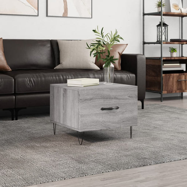 Grauer Couchtisch Lentia 50x50x40cm (Holz)
