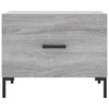 Grauer Couchtisch Terestre 50x50x40cm (Holz)