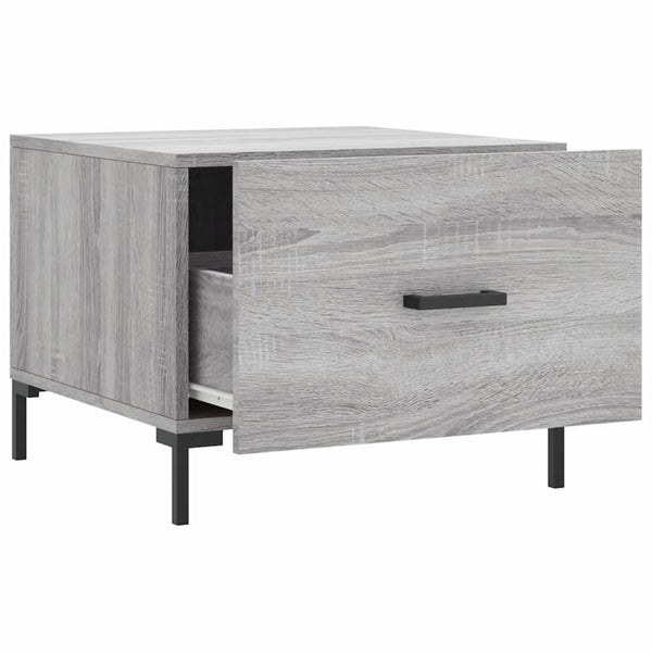 Grauer Couchtisch Terestre 50x50x40cm (Holz)