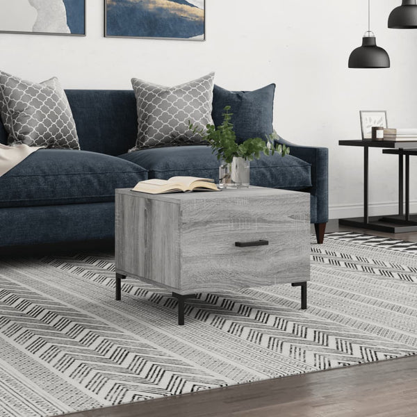 Grauer Couchtisch Terestre 50x50x40cm (Holz)