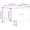 Couchtische Gambela 50x50x40cm (2 Stk. Holz)