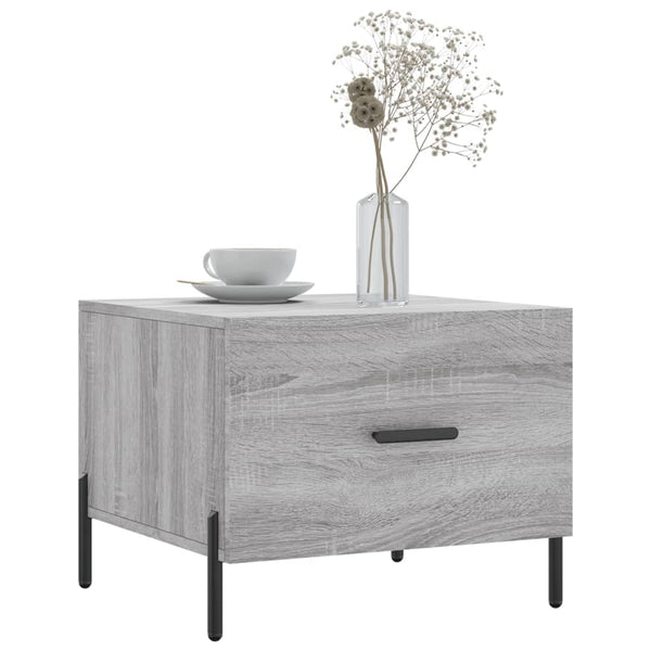 Grauer Couchtisch Gambela 50x50x40cm (Holz)