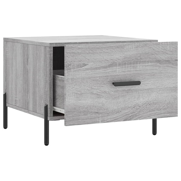 Grauer Couchtisch Gambela 50x50x40cm (Holz)