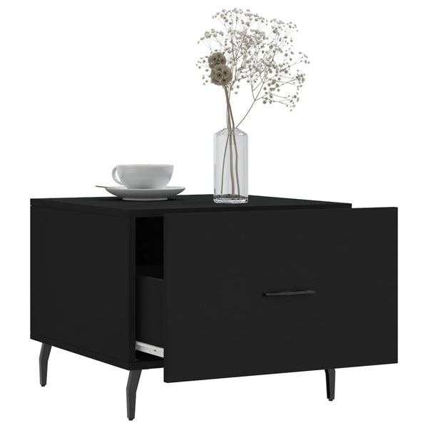 Schwarze Couchtische Ragabeja 50x50x40cm (2 St. Holz)