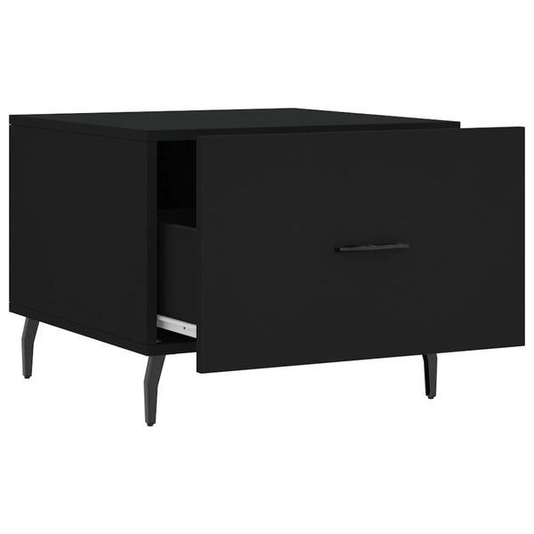 Schwarze Couchtische Ragabeja 50x50x40cm (2 St. Holz)
