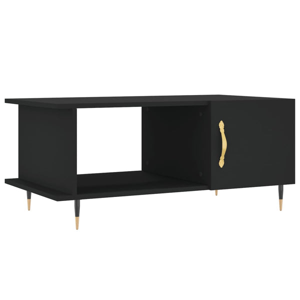 Schwarzer Couchtisch Salomeea 90x50x40cm (Holz)