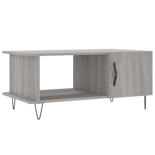Grauer Couchtisch Rennie 90x50x40cm (Holz)