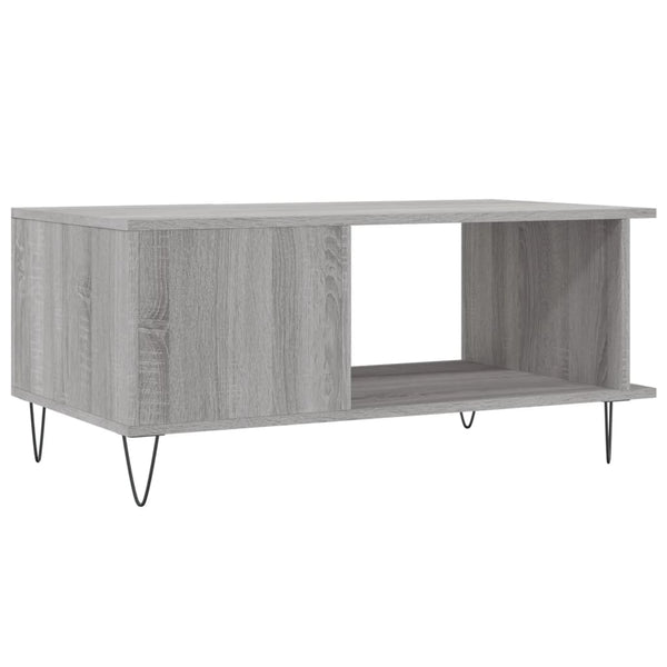 Grauer Couchtisch Rennie 90x50x40cm (Holz)
