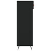 Schwarzer Schuhschrank Irininis 60x35x105cm (Holz)
