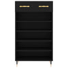 Schwarzer Schuhschrank Fructe 60x35x105cm (Holz)